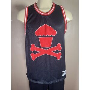 Johnny Cupcakes Basketball authentic athletic wear mesh Jersey Large 2015‎